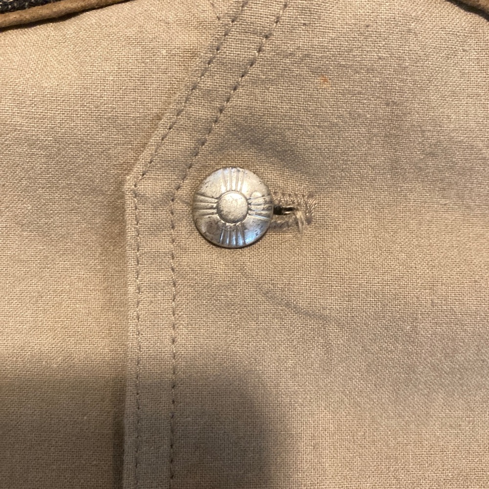Vintage Pendelton Vest Blanket cotton native american aztec khaki western - Picture 12 of 12